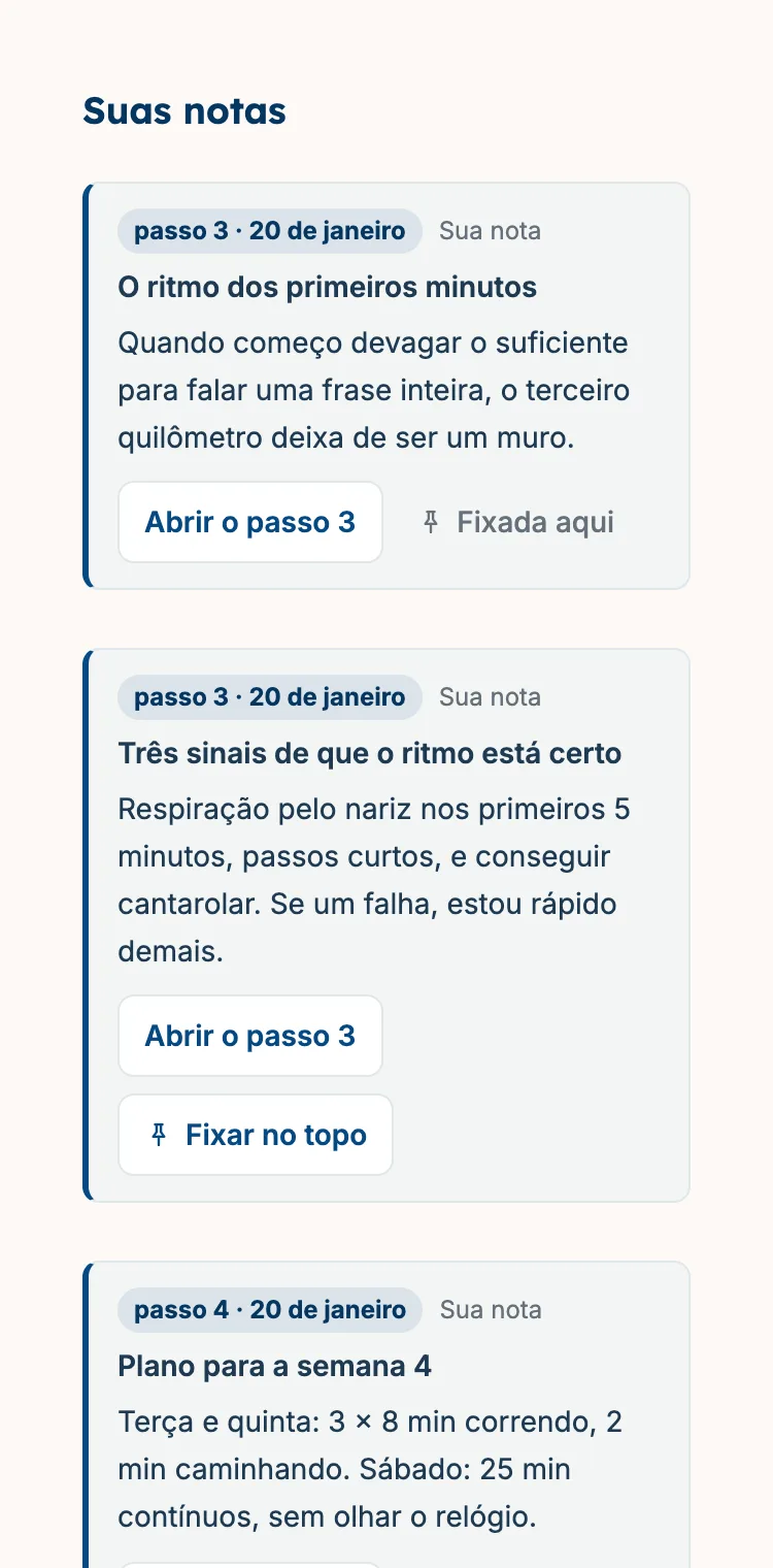 Guarde o que aprendeu